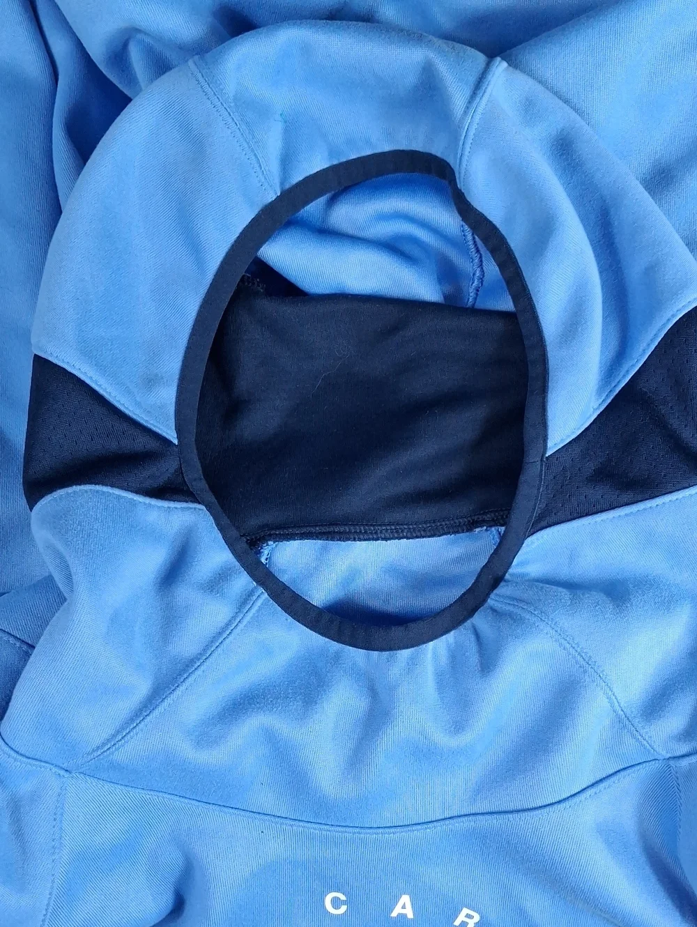 Jordan Brand North Carolina Tar Heels Basketball Blue & White Scuba Hood Hoodie